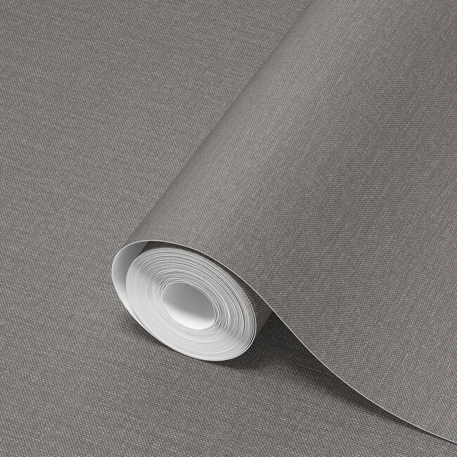 Dutch Wallcoverings Dutch Wallcoverings - Linen & Textures - uni grijs - Vliesbehang - 10m x 53cm - LT10005