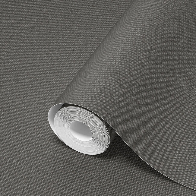 Dutch Wallcoverings Dutch Wallcoverings - Linen & Textures - uni bruin- Vliesbehang - 10m x 53cm - LT10006
