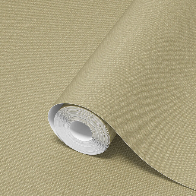 Dutch Wallcoverings Dutch Wallcoverings - Linen & Textures - uni groen - Vliesbehang - 10m x 53cm - LT10011