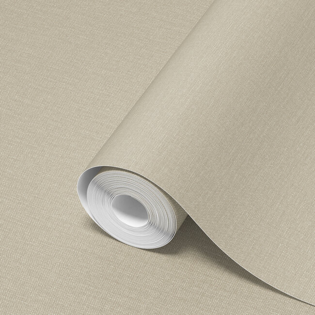 Dutch Wallcoverings Dutch Wallcoverings - Linen & Textures - uni taupe - Vliesbehang - 10m x 53cm - LT10017