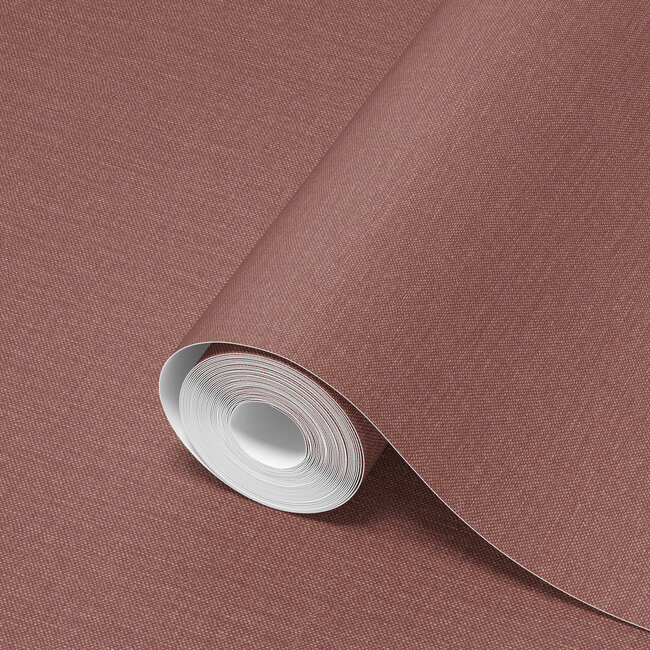 Dutch Wallcoverings Dutch Wallcoverings - Linen & Textures - uni rood  - Vliesbehang - 10m x 53cm - LT10019