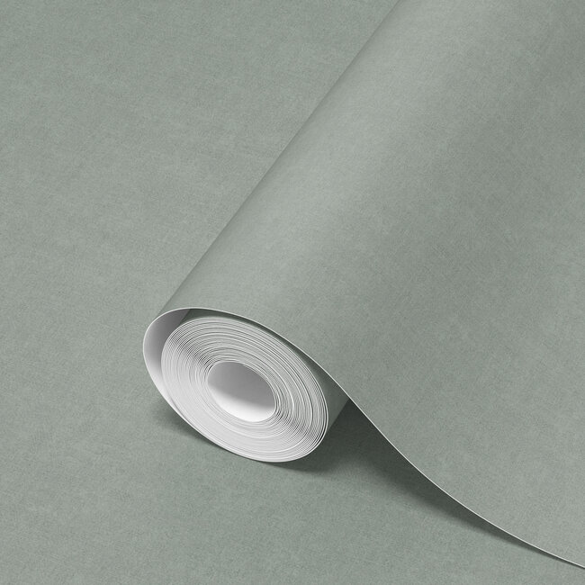 Dutch Wallcoverings Dutch Wallcoverings - Linen & Textures - uni lightgreen - Vliesbehang - 10m x 53cm - TT10010