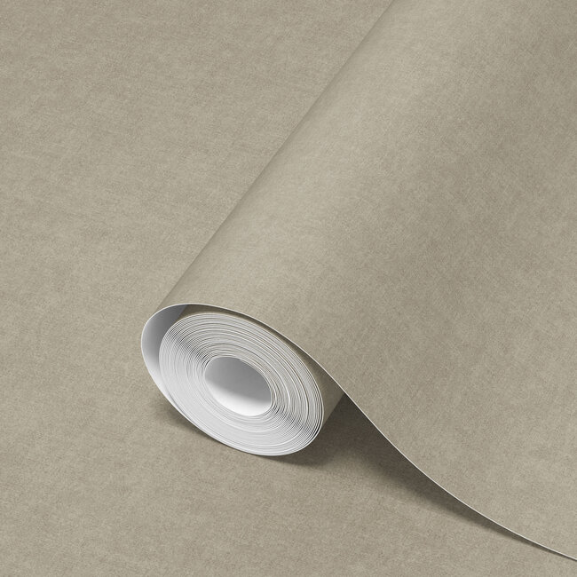 Dutch Wallcoverings Dutch Wallcoverings - Linen & Textures - uni taupe - Vliesbehang - 10m x 53cm - TT10015
