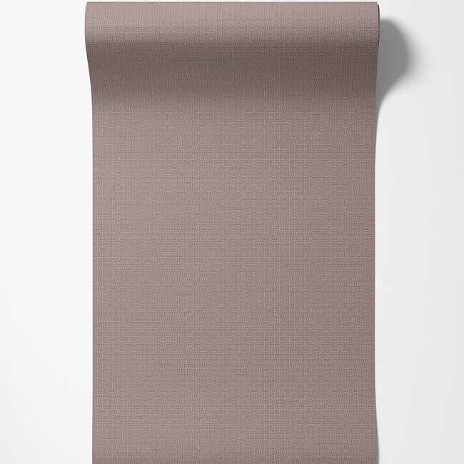 Dutch Wallcoverings Duch Wallcoverings - Grace Greek key plain mauve - vliesbehang - 10m x 53cm - GR322505