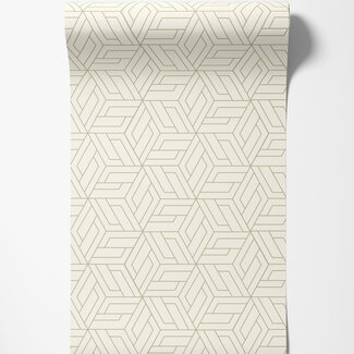 Dutch Wallcoverings Vliesbehang - Omura- Cobra wit - A67301