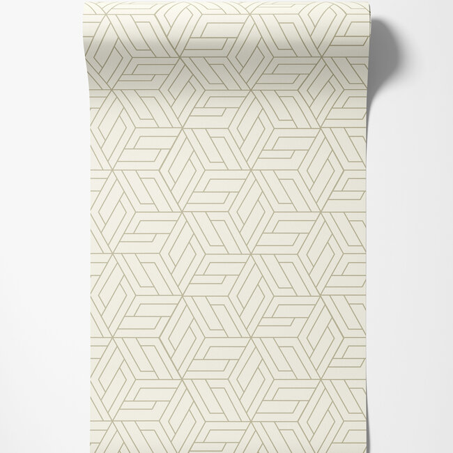 Dutch Wallcoverings Dutch Wallcoverings - Omura- Cobra wit - Vliesbehang - 10m x 53cm - A67301