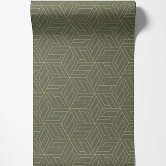 Dutch Wallcoverings Vliesbehang - Omura- Cobra groen - A67303