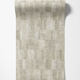 Dutch Wallcoverings Vliesbehang - Omura- Blocks Texture beige - A69401