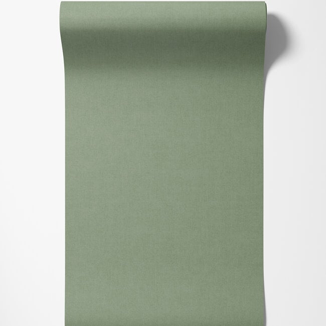 Dutch Wallcoverings Dutch Wallcoverings - Omura- Varadero uni groen - Vliesbehang - 10m x 53cm - A70106