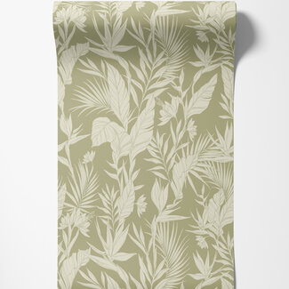 Dutch Wallcoverings Vliesbehang - Omura- Lucia Forest groen - A71102