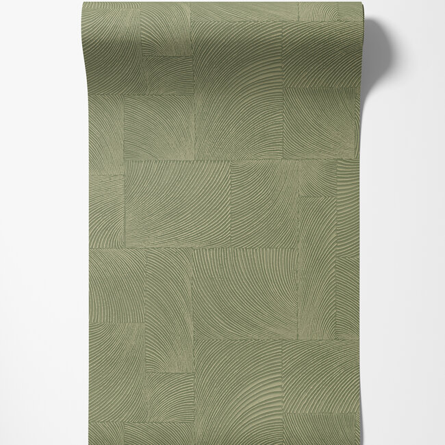 Dutch Wallcoverings Dutch Wallcoverings - Omura- Murio groen - Vliesbehang - 10m x 53cm - A71503