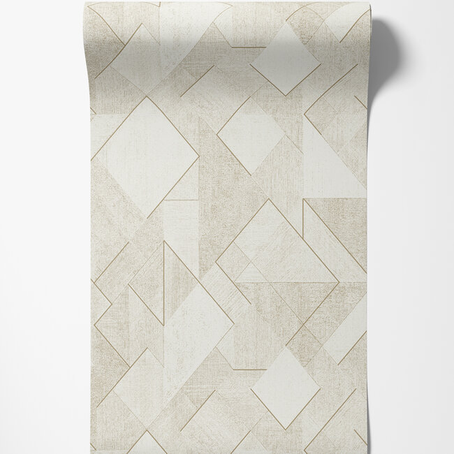 Dutch Wallcoverings Dutch Wallcoverings - Omura- Morena beige - Vliesbehang - 10m x 53cm - A72001