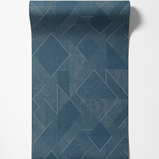Dutch Wallcoverings Vliesbehang - Omura- Morena blauw - A72002