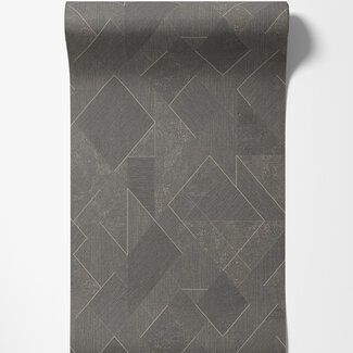 Dutch Wallcoverings Vliesbehang - Omura- Morena antraciet - A72003
