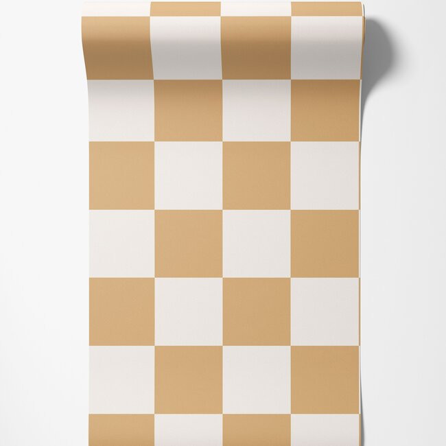 Dutch Wallcoverings Dutch Wallcoverings - Adventure Awaits - Check This Out! Orange - Orange - 14042