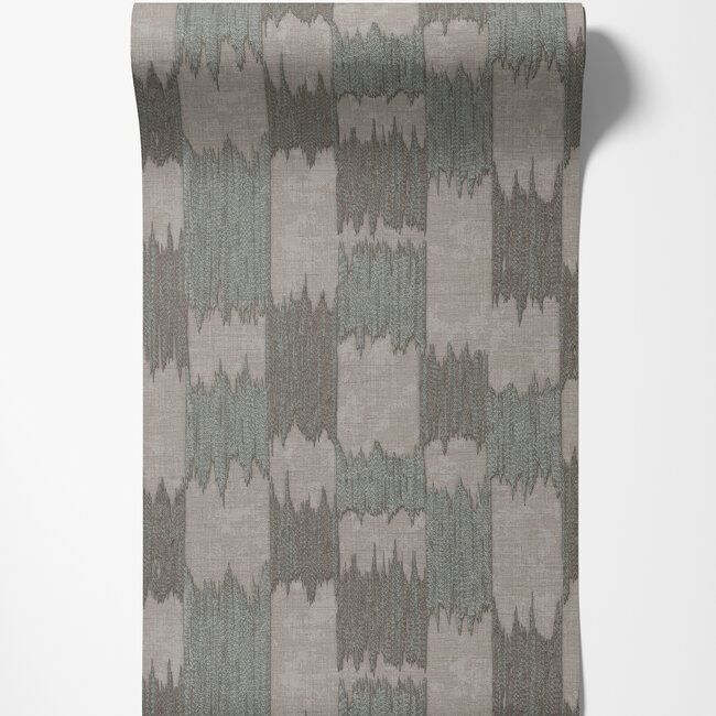 Dutch Wallcoverings Dutch Wallcoverings - Renaissance - Textured Loom Grey/blue  - Vliesbehang - 10m x 53cm - RE521035