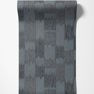 Dutch Wallcoverings Vliesbehang - Renaissance - Textured Loom Blue - RE521036