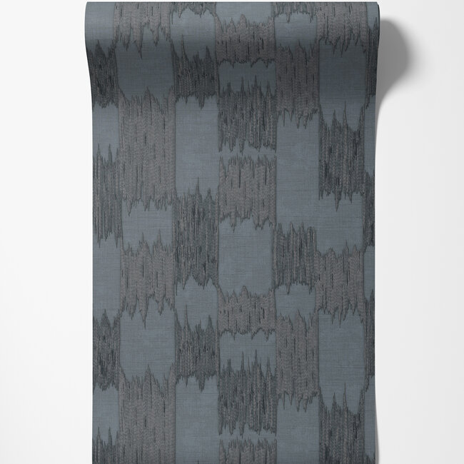 Dutch Wallcoverings Dutch Wallcoverings - Renaissance - Textured Loom Blue  - Vliesbehang - 10m x 53cm - RE521036