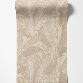 Dutch Wallcoverings Vliesbehang - Renaissance - Leaves Beige - RE521052