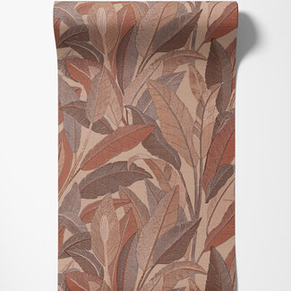 Dutch Wallcoverings Vliesbehang - Renaissance - Leaves Rust - RE521055