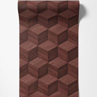 Dutch Wallcoverings Vliesbehang - Renaissance - Natural Cube Russet - RE521096 Dutch Wallcoverings Vliesbehang - Renaissance - Natural Cube Russet - RE521096