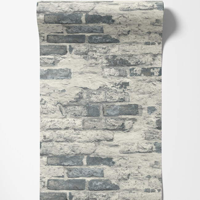 Dutch Wallcoverings Duch Wallcoverings - Asperia- Battersea brick grijs - vliesbehang - 10m x 53cm - A58102