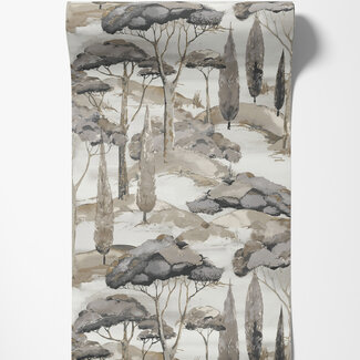 Dutch Wallcoverings Vliesbehang - Arcadia- Canopy beige - A69201