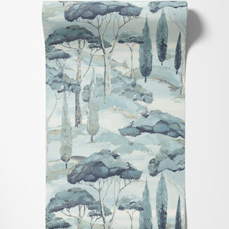 Dutch Wallcoverings Vliesbehang - Arcadia- Canopy blauw - A69203 Dutch Wallcoverings Vliesbehang - Arcadia- Canopy blauw - A69203