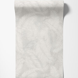 Dutch Wallcoverings Vliesbehang - Arcadia- Happy Leaf grijs - A70201