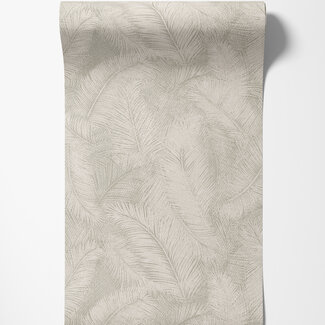 Dutch Wallcoverings Vliesbehang - Arcadia- Happy Leaf beige - A70202