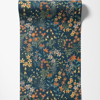 Dutch Wallcoverings Vliesbehang - Arcadia- Agnala blauw/multi - A70903