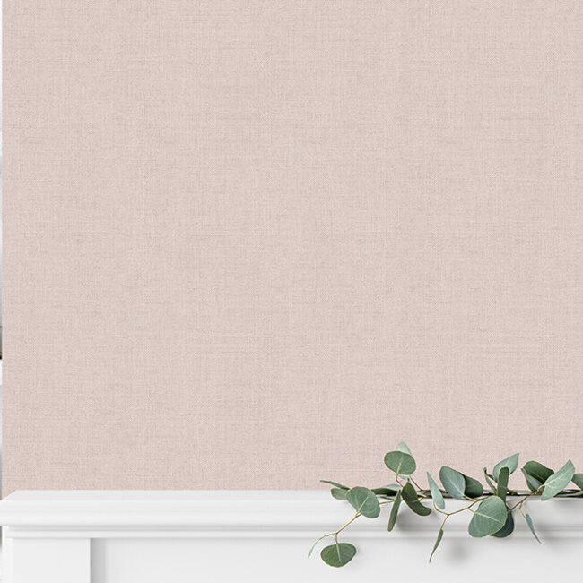 Dutch Wallcoverings Dutch Wallcoverings - Collectie Flora - Flora- uni lichtroze - Vliesbehang - Rolmaat 53cm x 10m - Materiaal Vlies - Goed afneembaar - Muur inlijmen - Art.nr. M551-03