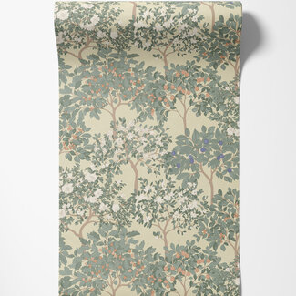 Dutch Wallcoverings Dutch Wallcoverings - Flora- fruitbomen groen - M873-04