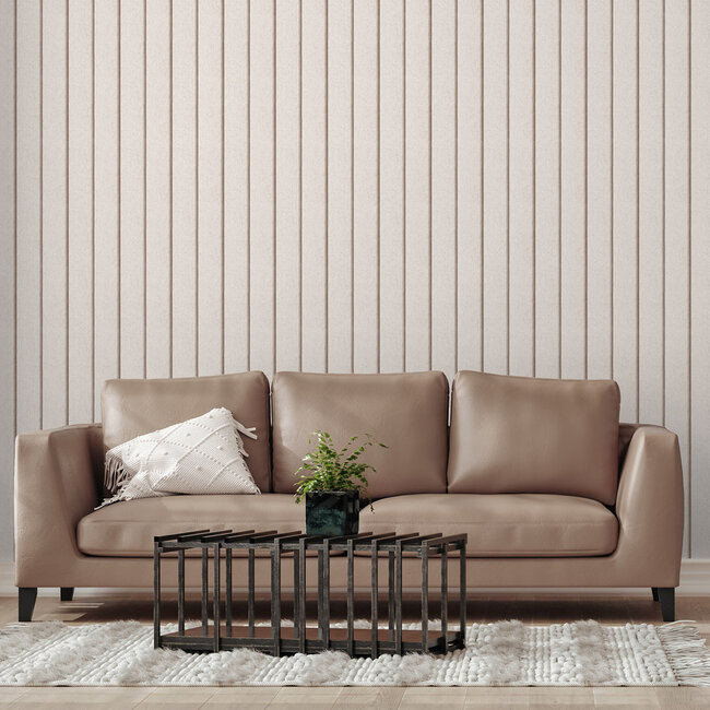 Dutch Wallcoverings Dutch Wallcoverings - Illusion- planken beige - Vliesbehang - 10m x 53cm - M897-07