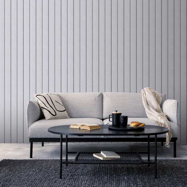 Dutch Wallcoverings Dutch Wallcoverings - Illusion- planken grijs - Vliesbehang - 10m x 53cm - M897-09