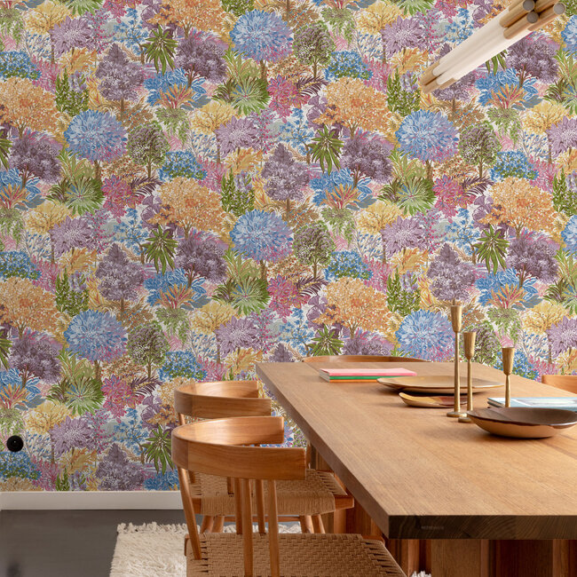 Dutch Wallcoverings Dutch Wallcoverings - Inia- Blossom Tree multicolor - Vliesbehang - 10m x 53cm - A78601