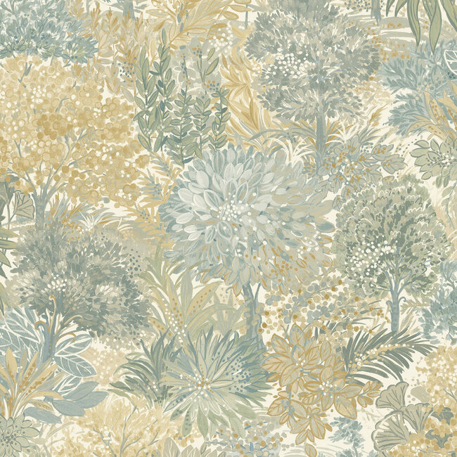 Dutch Wallcoverings Dutch Wallcoverings - Inia- Blossom Tree beige/groen - Vliesbehang - 10m x 53cm - A78603