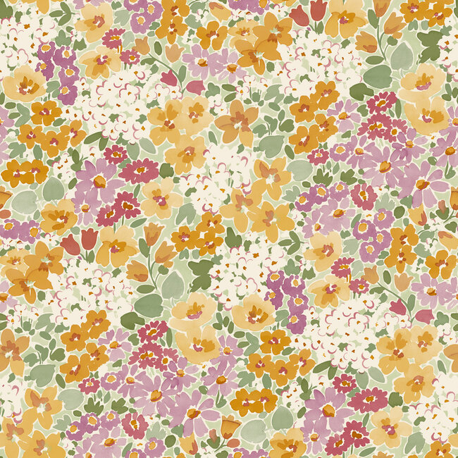 Dutch Wallcoverings Dutch Wallcoverings - Inia- Ditsy Flowers multicolor - Vliesbehang - 10m x 53cm - A80501