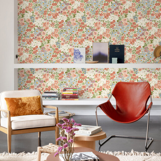 Dutch Wallcoverings Dutch Wallcoverings - Inia- Ditsy Flowers multicolor - Vliesbehang - 10m x 53cm - A80502