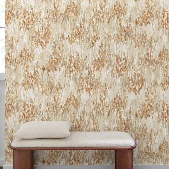Dutch Wallcoverings Dutch Wallcoverings - Inia- Abstract Grasses rood - Vliesbehang - 10m x 53cm - A82802