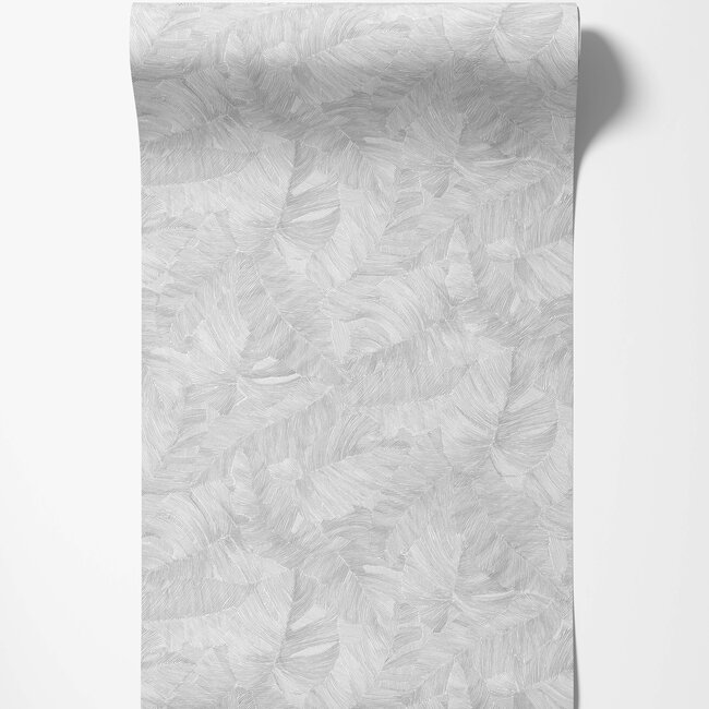 Dutch Wallcoverings Dutch Wallcoverings - Karuna- Vanavara lichtgrijs - Vliesbehang - 10m x 53cm - A67603