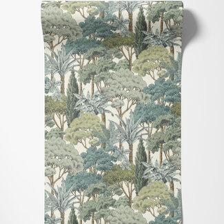 Dutch Wallcoverings Dutch Wallcoverings - Karuna- Sketched Forest groen - A76302