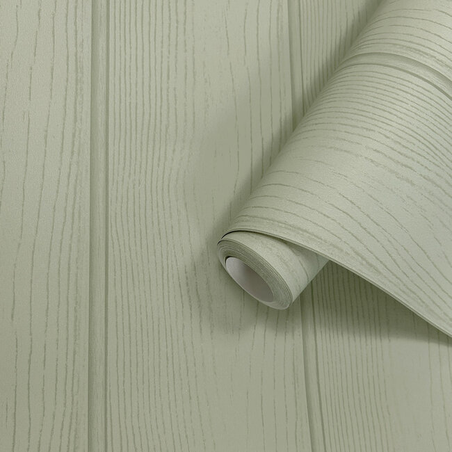 Dutch Wallcoverings Dutch Wallcoverings - Imaginarium 3 - Tongue & Groove Sage - Papierbehang - 10m x 53cm - 13990
