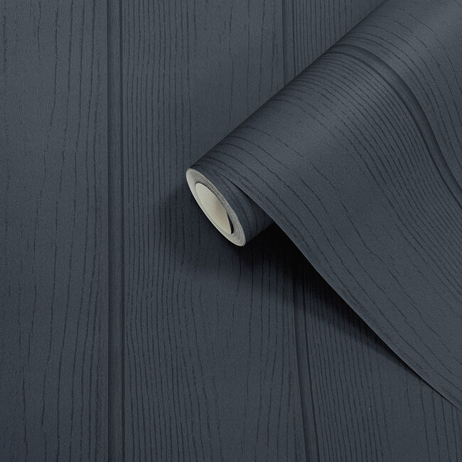 Dutch Wallcoverings Dutch Wallcoverings - Imaginarium 3 - Tongue & Groove Navy - Papierbehang - 10m x 53cm - 13993