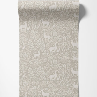 Dutch Wallcoverings Dutch Wallcoverings - Imaginarium 3 - Deer Woods Taupe - 14161