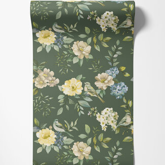 Dutch Wallcoverings Dutch Wallcoverings - Imaginarium 3 - The Bird Garden Green - 14191 Dutch Wallcoverings Dutch Wallcoverings - Imaginarium 3 - The Bird Garden Green - 14191