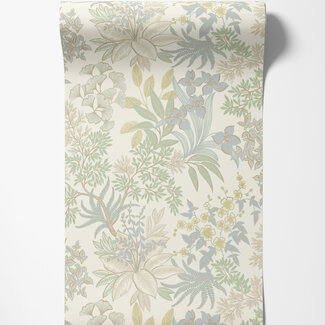 Dutch Wallcoverings Dutch Wallcoverings - Imaginarium 3 - Full Bloom Blue Sage - 14222