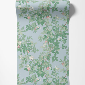 Dutch Wallcoverings Dutch Wallcoverings - Imaginarium 3 - Orange Tree Sky Blue - 14243