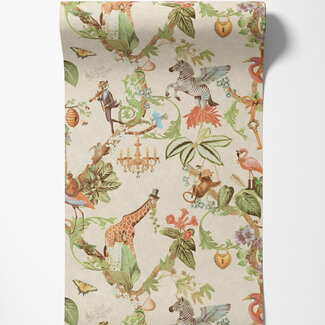 Dutch Wallcoverings Dutch Wallcoverings - Imaginarium 3 - Safari Symphony Beige - 14260