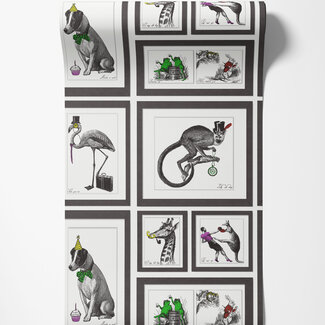 Dutch Wallcoverings Dutch Wallcoverings - Imaginarium 3 - Mad Dogs Multi - 97921